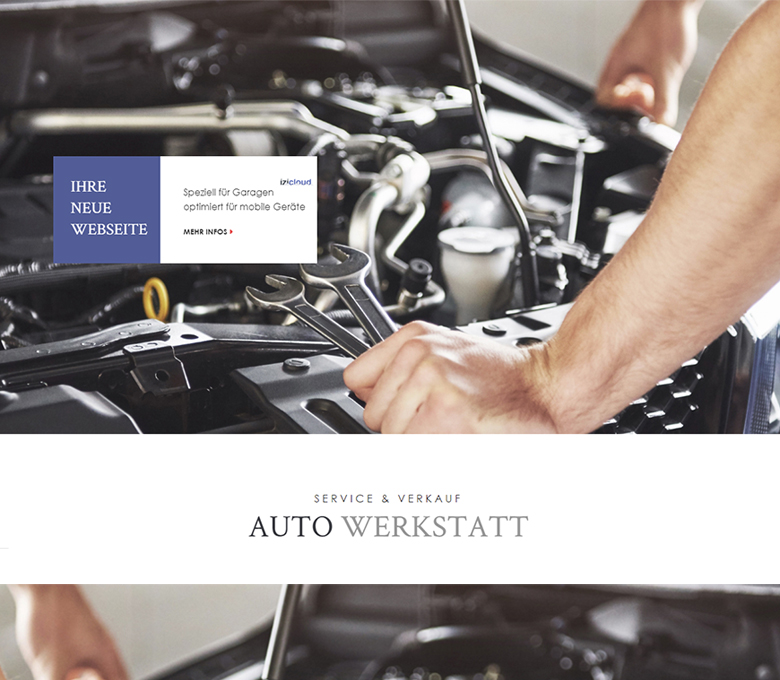 Webseiten  für Autogaragen